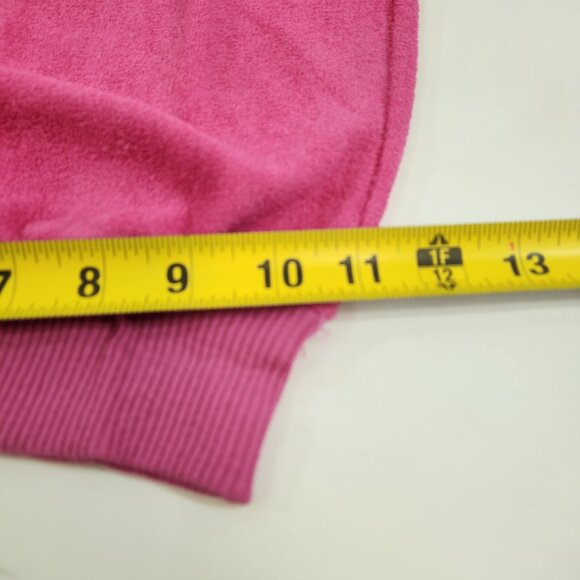 Vintage Pink Terry Cloth Short Sleeved Sweater made in Hong Kong - Picture 11 of 12